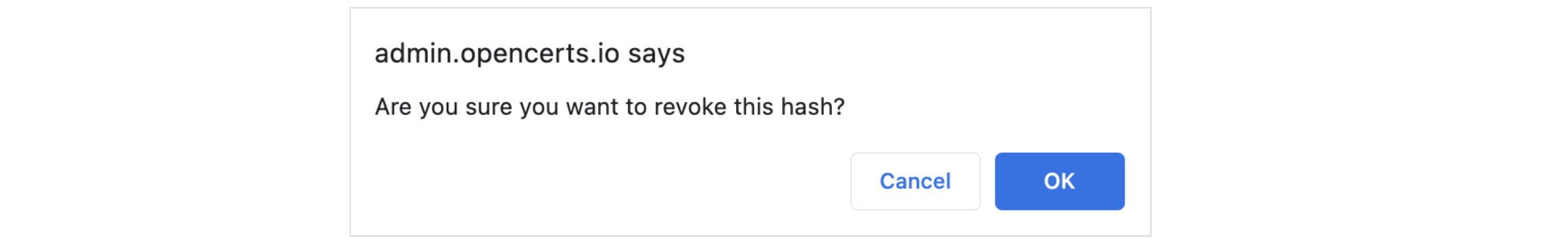 Admin Portal message